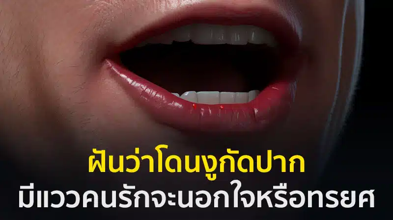 ฝันว่างูกัด ทำนายฝัน